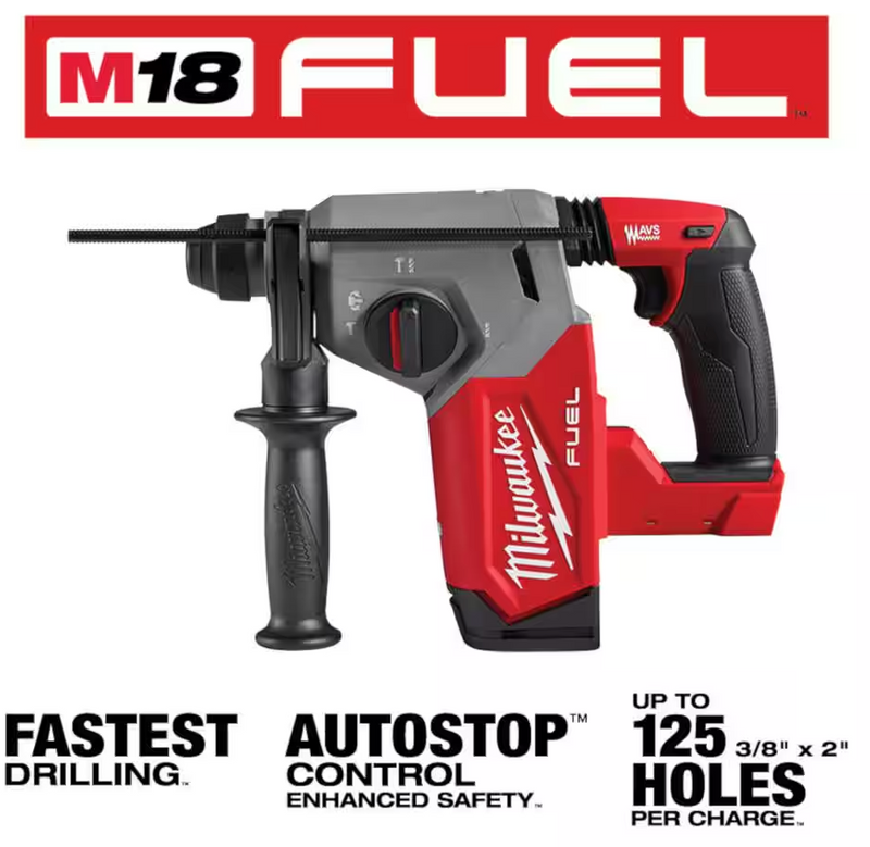 2912-20 Milwaukee M18 Fuel 1" SDS Plus Rotary Hammer (Tool Only)