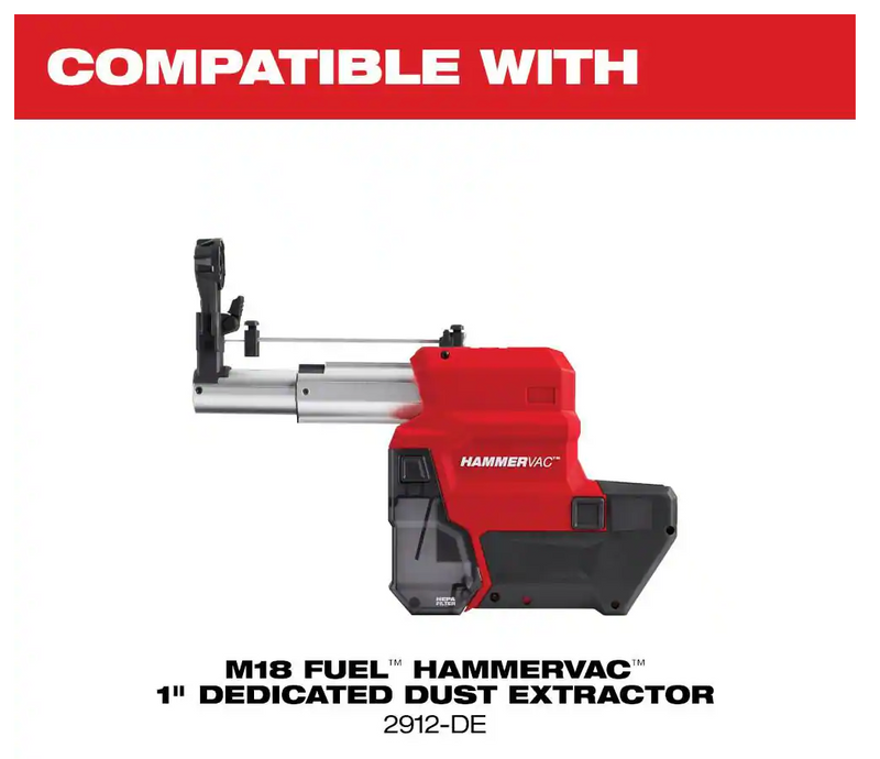 2912-20 Milwaukee M18 Fuel 1" SDS Plus Rotary Hammer (Tool Only)