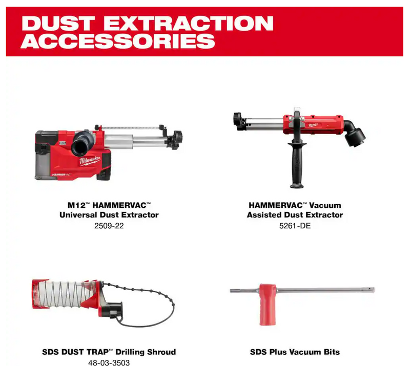 2613-20 Milwaukee M18 1" SDS Plus D-Handle Rotary Hammer (Tool Only)