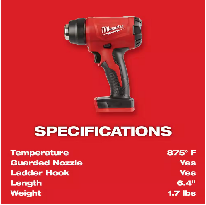 2688-20 Milwaukee M18 Fuel Compact Heat Gun (Tool Only)