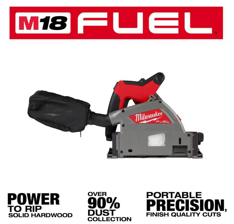 2831-21 Milwaukee M18 Fuel 6-1/2" Plunge Cut Track Saw Kit