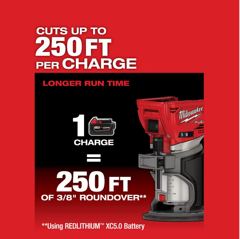 2723-20 Milwaukee M18 Fuel Compact Router (Tool Only)