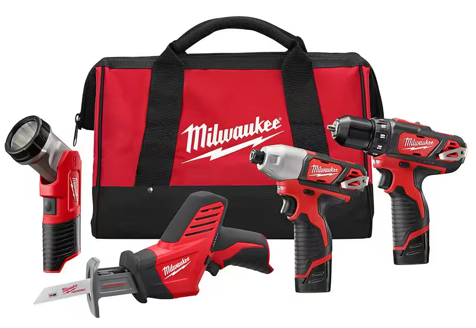 2498-24 Milwaukee M12 Fuel Cordless 5-Tool Combo Kit