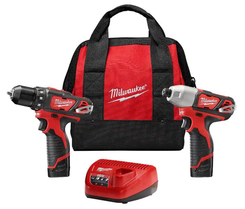 2494-22 Milwaukee M12 Fuel Cordless 2-Tool Combo Kit (2407-20, 2462-20)