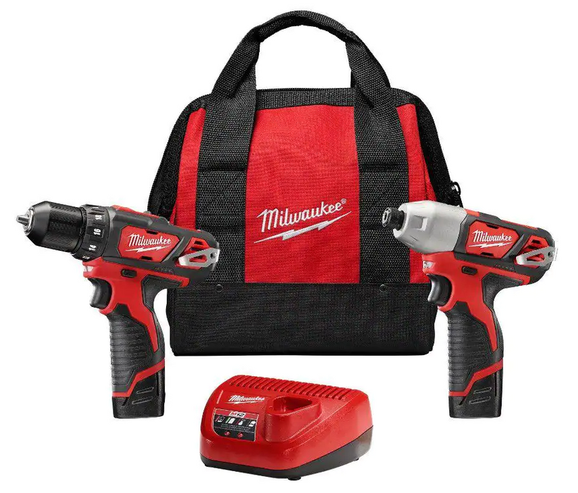 2494-22 Milwaukee M12 Fuel Cordless 2-Tool Combo Kit (2407-20, 2462-20