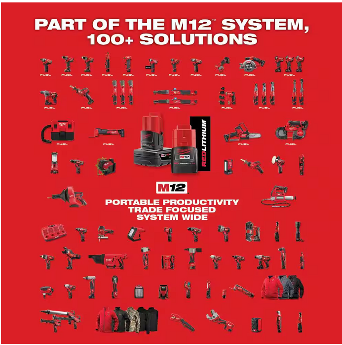 2407-22 Milwaukee M12 Fuel 3/8" Drill / Driver Kit