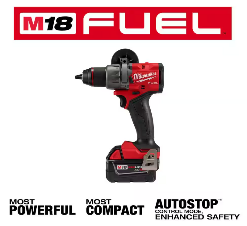 2904-22 Milwaukee M18 Fuel 1/2" Hammer Drill/Driver Kit