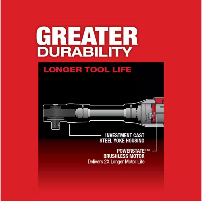 2560-20 Milwaukee M12 Fuel 3/8" Extended Reach Ratchet (Tool Only)