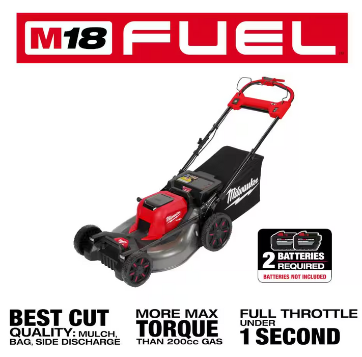 2823-20 Milwaukee M18 Fuel 21" Self Propelled Dual Battery Walk Behind Mower (Tool Only)