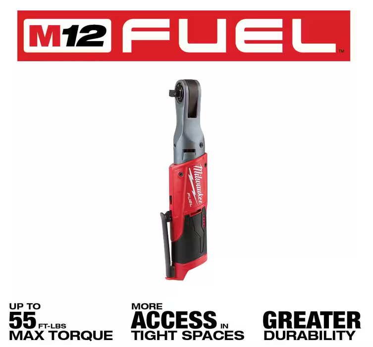 2557-20 Milwaukee M12 Fuel 3/8" Ratchet (Tool Only)