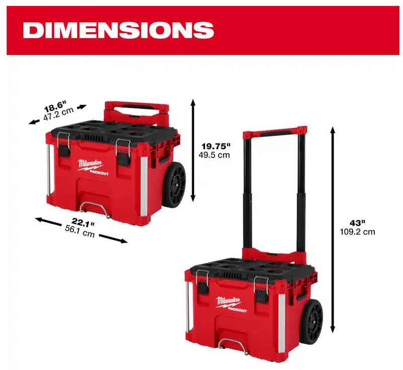 48-22-8427 Milwaukee Rolling Tool Box PACKOUT