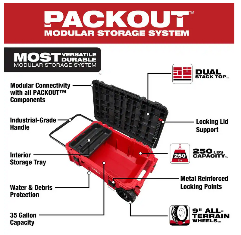 48-22-8428 Milwaukee PACKOUT 38" Rolling Tool Chest
