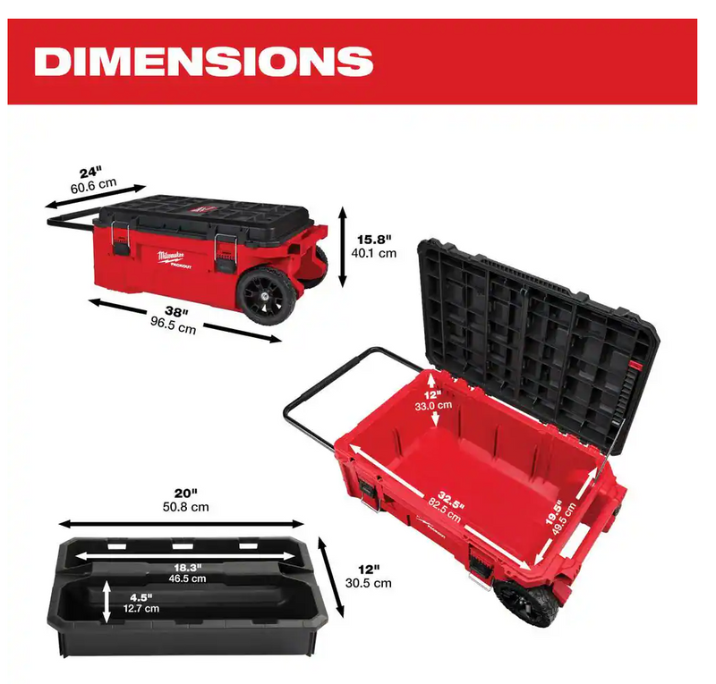 48-22-8428 Milwaukee PACKOUT 38" Rolling Tool Chest