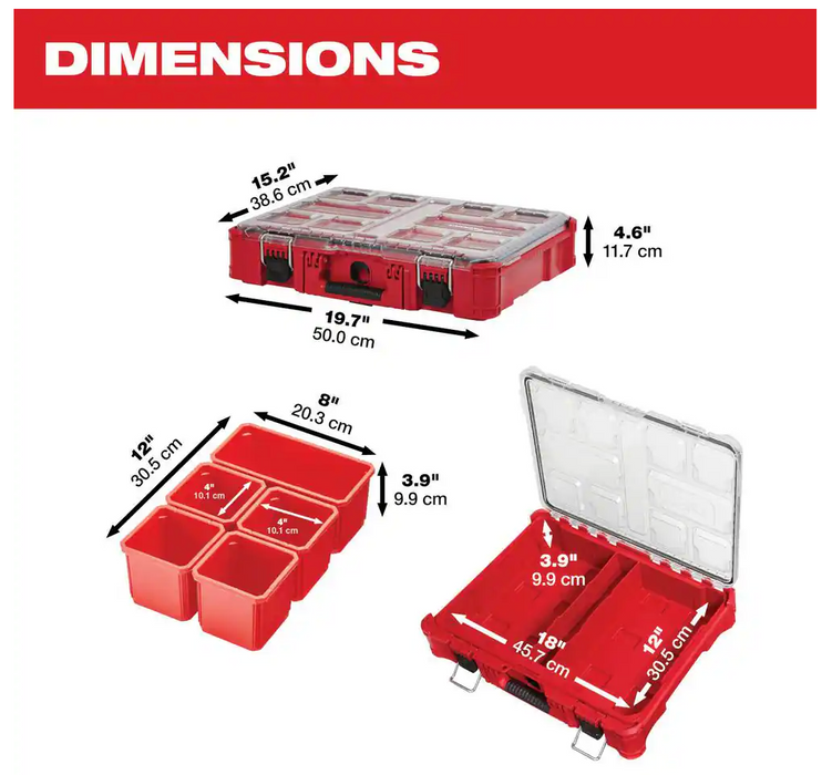 48-22-8430 Milwaukee PACKOUT 11 Compartment Organizer