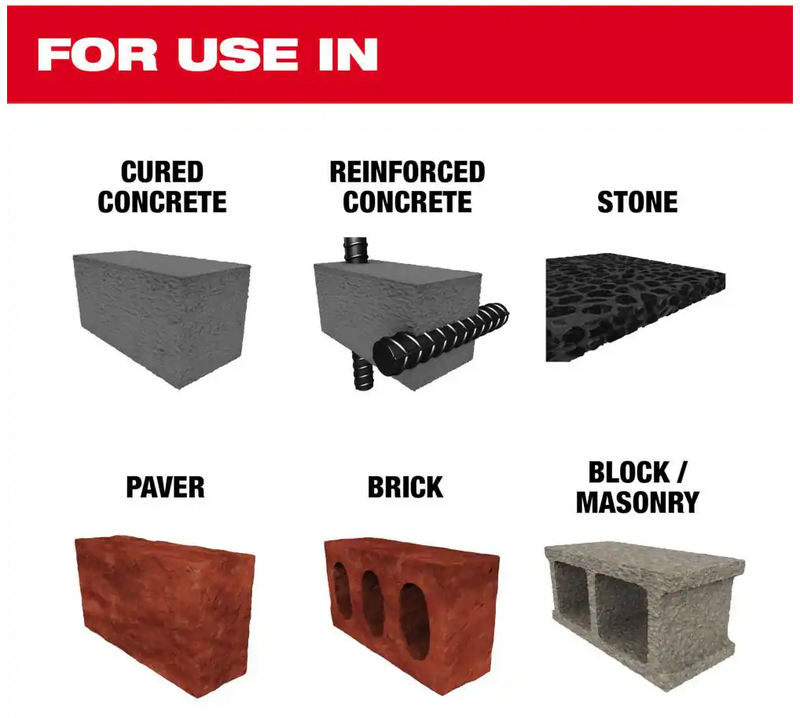 49-93-7025 Milwaukee 9" Diamond Premium Segmented Cutting Blade