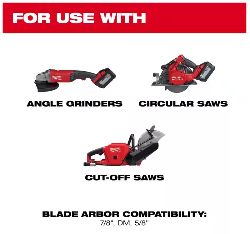 49-93-7025 Milwaukee 9" Diamond Premium Segmented Cutting Blade