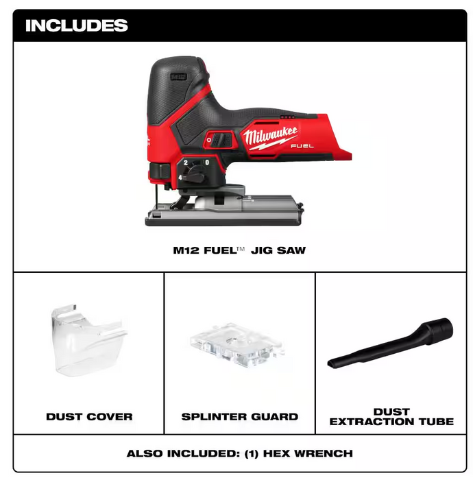 2545-20 Milwaukee M12 Fuel Jig Saw (Tool Only)