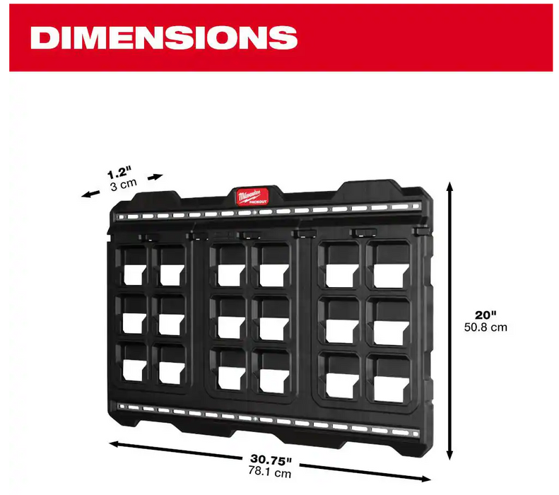 48-22-8497 Milwaukee PACKOUT Large Wall Plate — RC Engine 48-22-8497 Milwaukee PACKOUT Large Wall Plate — RC Engine