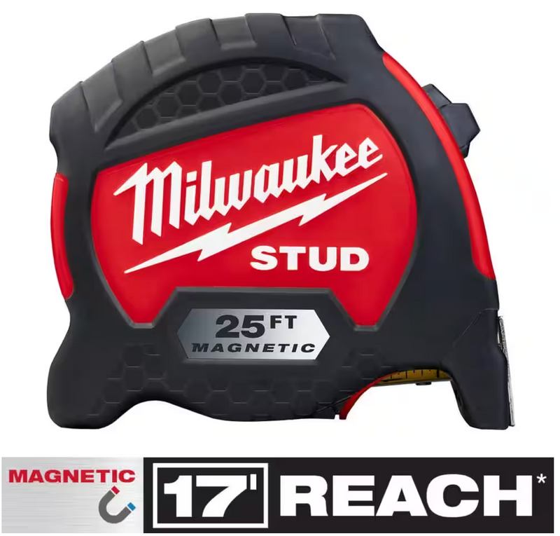 48-22-9725M Milwaukee 25ft STUD Magnetic Tape Measure
