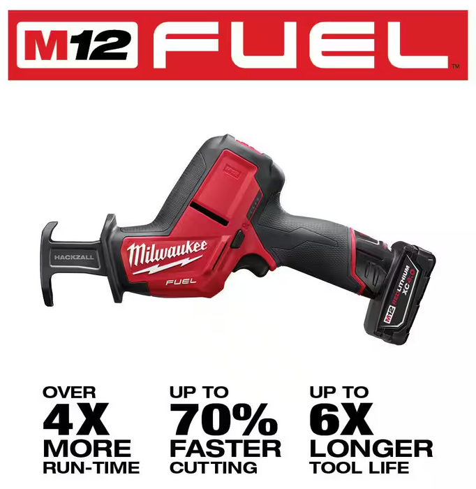 2520-21XC Milwaukee M12 Fuel HACKZALL Reciprocating Saw Kit