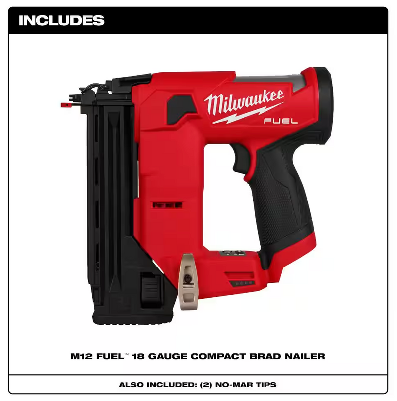 2541-20 Milwaukee M12 Fuel 1-1/2" 18 Gauge Brad Nailer (Tool Only)