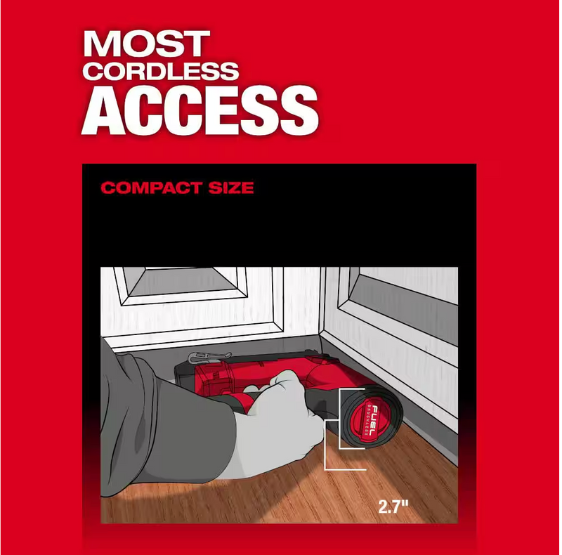 2541-20 Milwaukee M12 Fuel 1-1/2" 18 Gauge Brad Nailer (Tool Only)