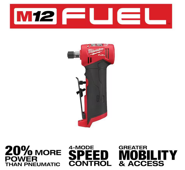 2485-20 Milwaukee M12 Fuel 1/4" Right Angle Grinder (Tool Only)