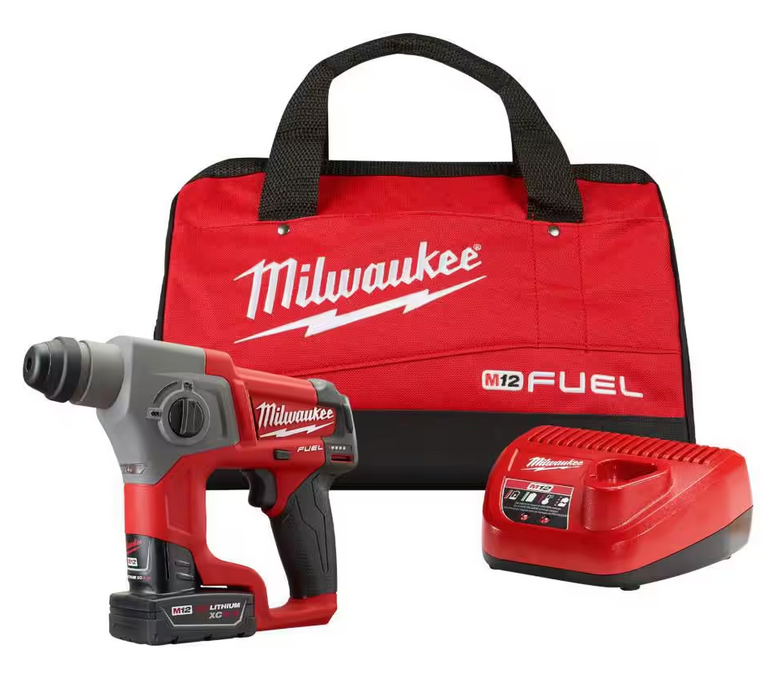 2416-21XC Milwaukee M12 Fuel 5/8" SDS+ Rotary Hammer Kit