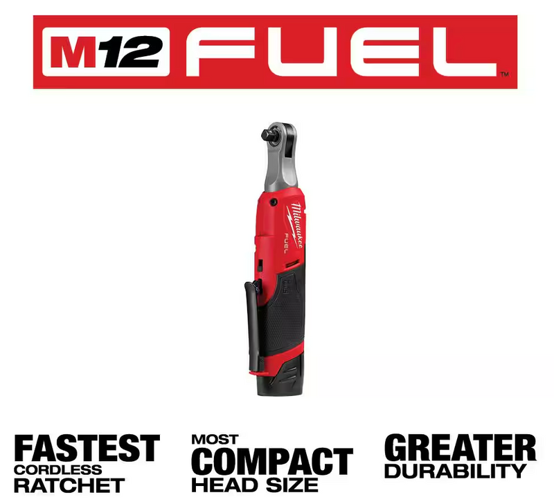 3053-21 Milwaukee M12 Fuel 3/8" High Speed Ratchet Kit