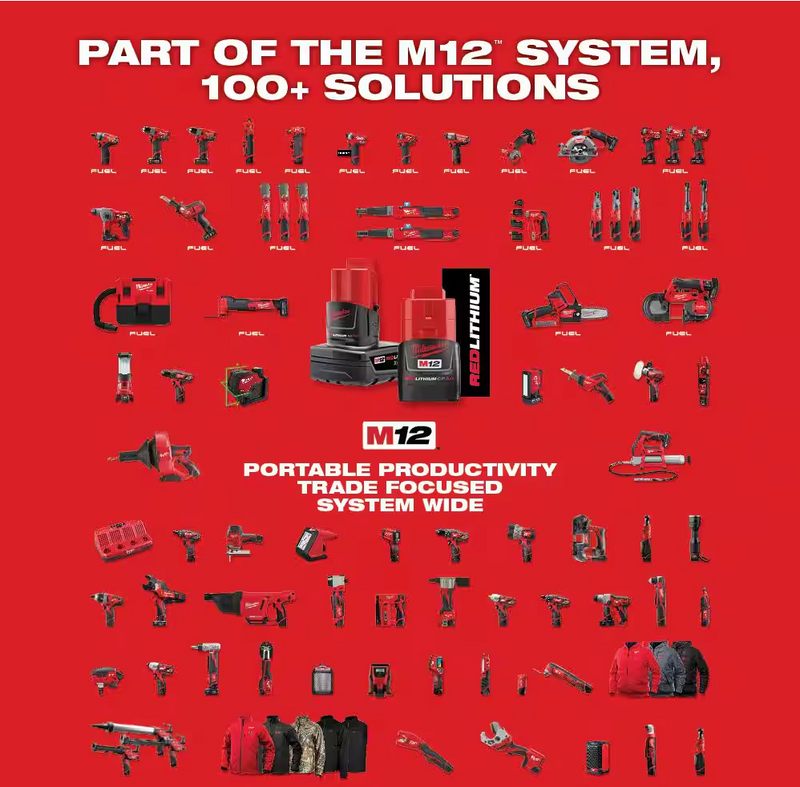 3053-21 Milwaukee M12 Fuel 3/8" High Speed Ratchet Kit