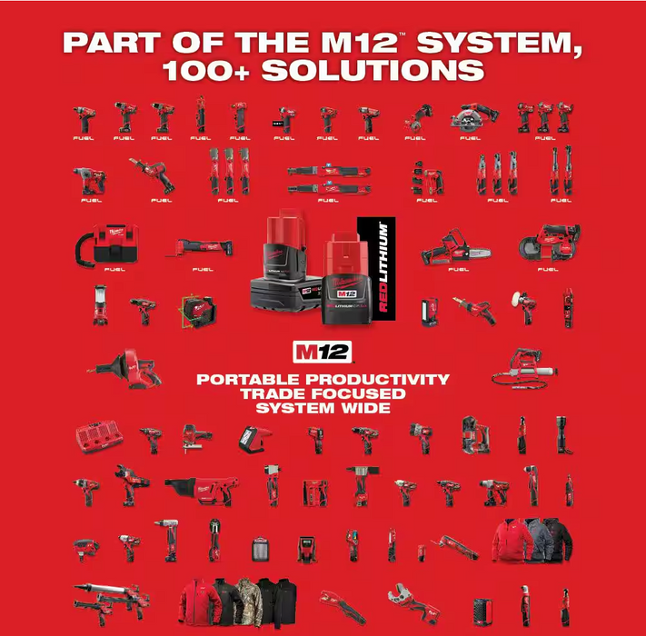 2567-22 Milwaukee M12 Fuel 3/8" High Speed Ratchet Kit