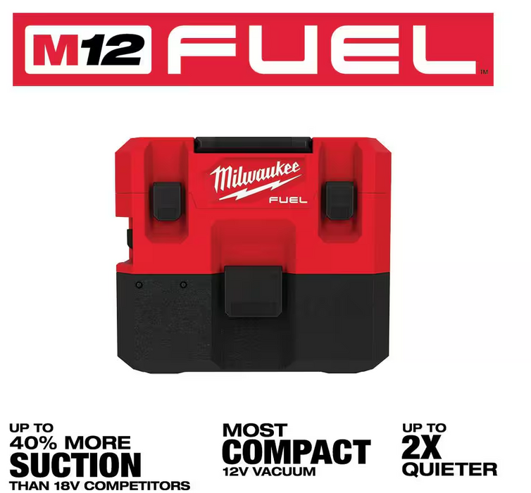 0960-20 Milwaukee M12 Fuel 1.6 Gallon Wet/Dry Vac (Tool Only)