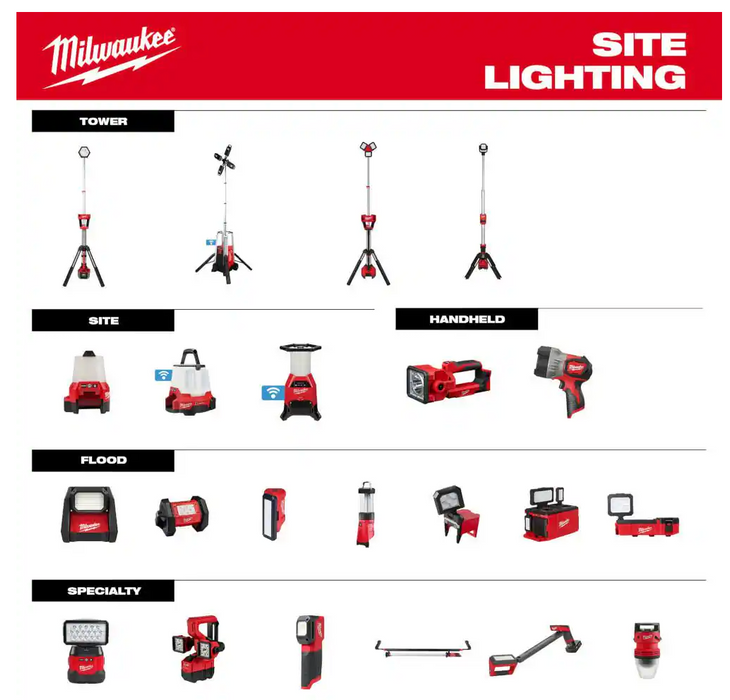 2131-20 Milwaukee M18 ROCKET Dual Power Tower Light