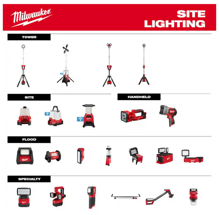 2132-20 Milwaukee M12 ROCKET LED Work Light Stand (Tool Only)