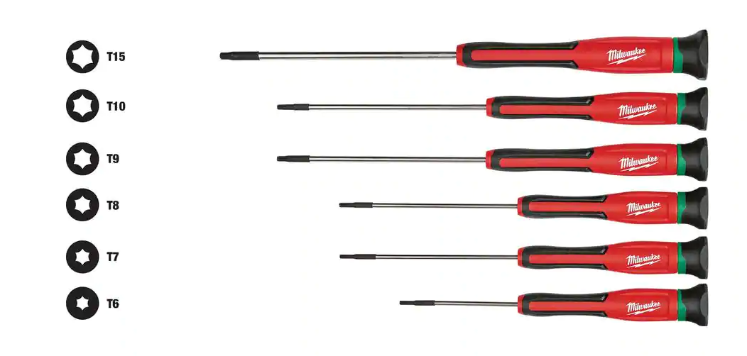 48-22-2610 Milwaukee Torx Precision Screwdriver Set - 6PC