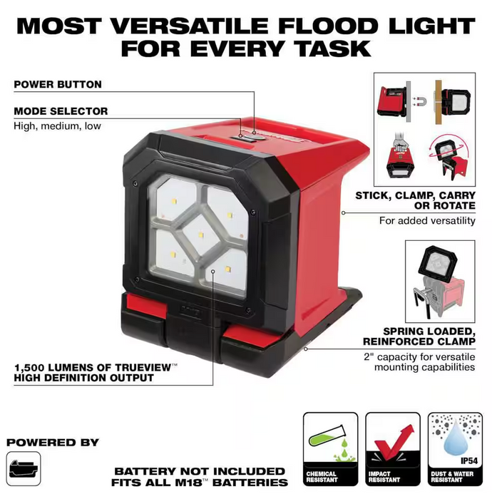 2365-20 M18 ROVER LED Mounting Flood Light (1500 Lumens)