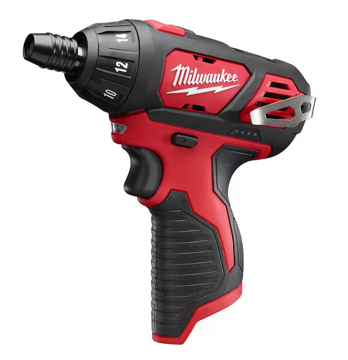 2401-20 Milwaukee M12 1/4" Hex Screwdriver (Tool Only)