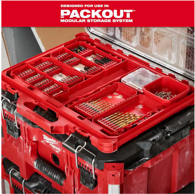 48-32-4097 Milwaukee SHOCKWAVE Impact Duty Alloy Steel Screw Driver Bit Set - 60 PC