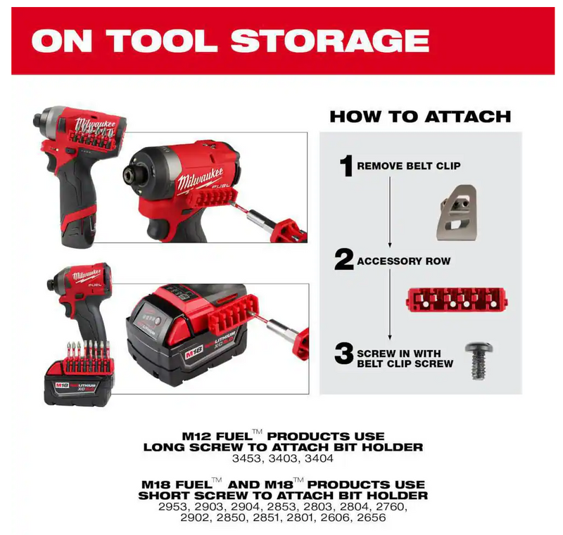 48-32-4097 Milwaukee SHOCKWAVE Impact Duty Alloy Steel Screw Driver Bit Set - 60 PC