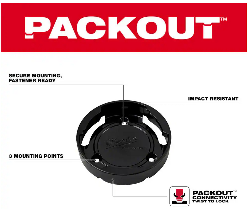 48-22-8399X Milwaukee PACKOUT Twist to Lock Mount