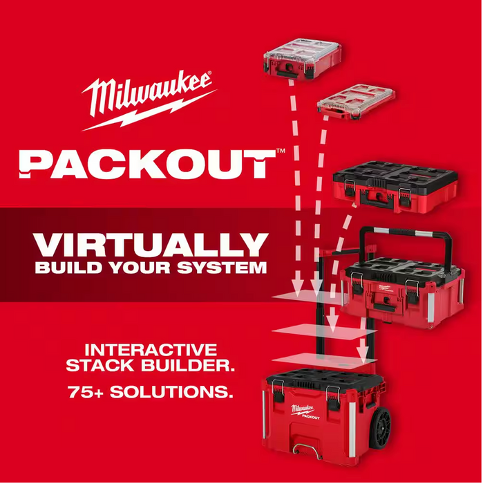 48-22-8436 Milwaukee PACKOUT 5 Compartment Low Profile Organizer