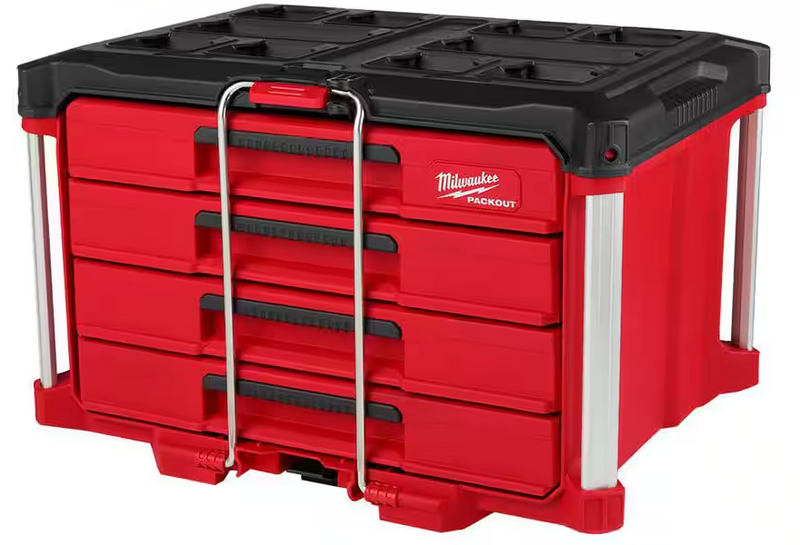 48-22-8444 Milwaukee PACKOUT 4-Drawer Tool Box w/Metal Corners