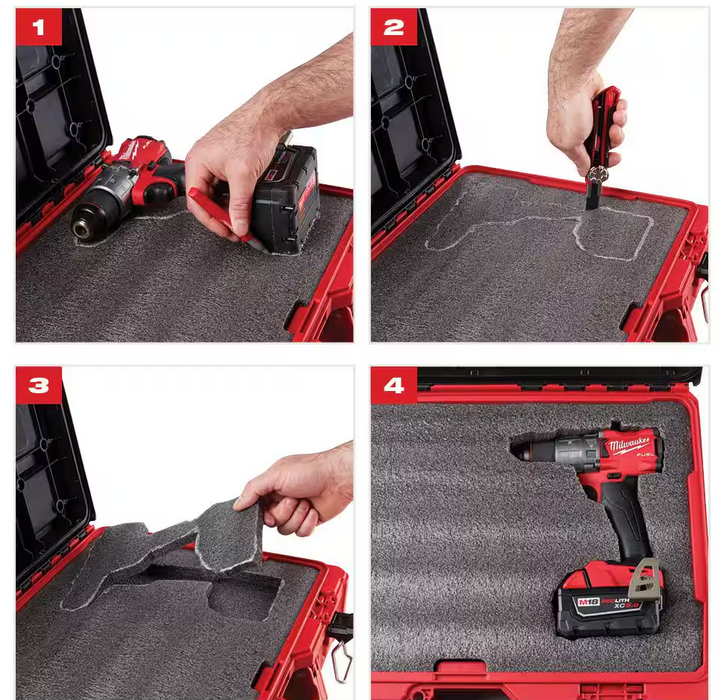 48-22-8452 Milwaukee PACKOUT Drawers Customizable Foam Insert