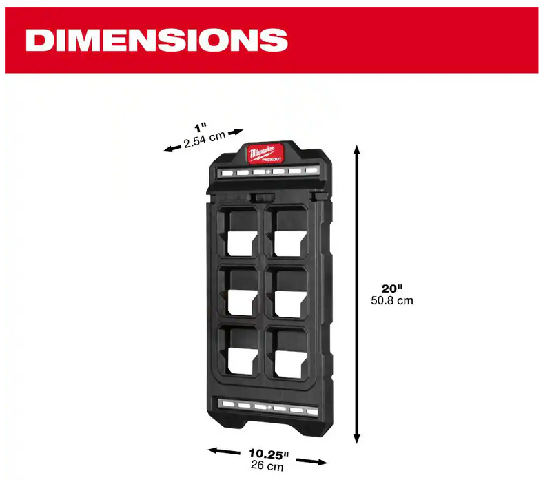 48-22-8496 Milwaukee PACKOUT Compact Wall Plate