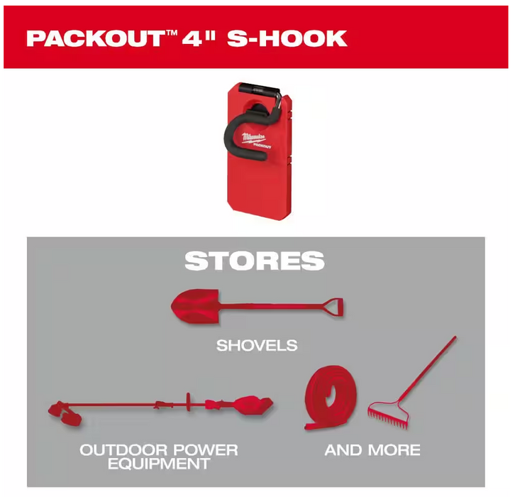 48-22-8333 Milwaukee PACKOUT 4" Large S-Hook