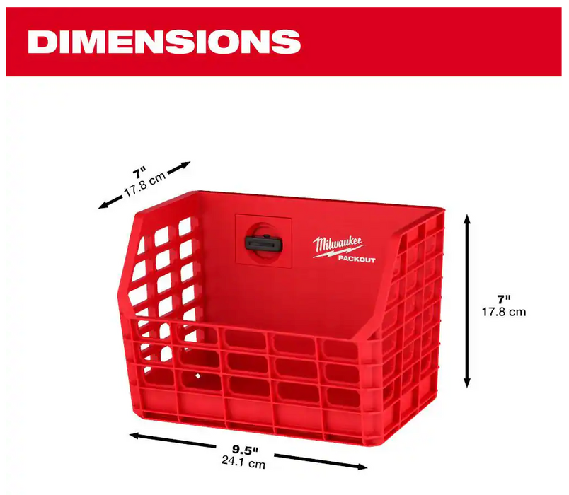 48-22-8342 Milwaukee PACKOUT Compact Wall Basket Tool Holder