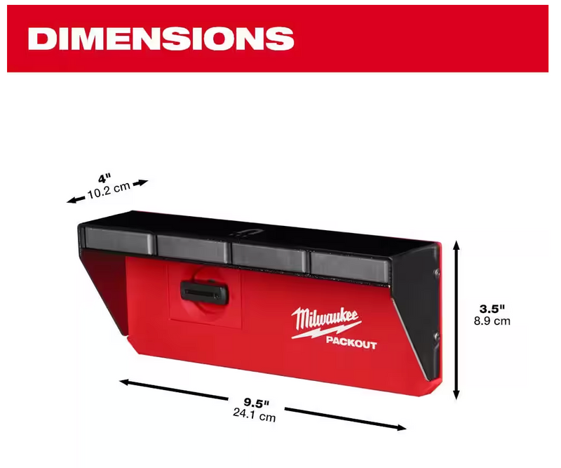 48-22-8346 Milwaukee PACKOUT Magnetic Rack Tool Holder