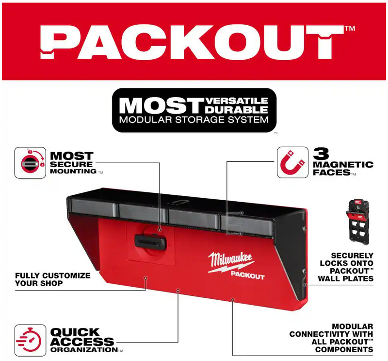 48-22-8346 Milwaukee PACKOUT Magnetic Rack Tool Holder