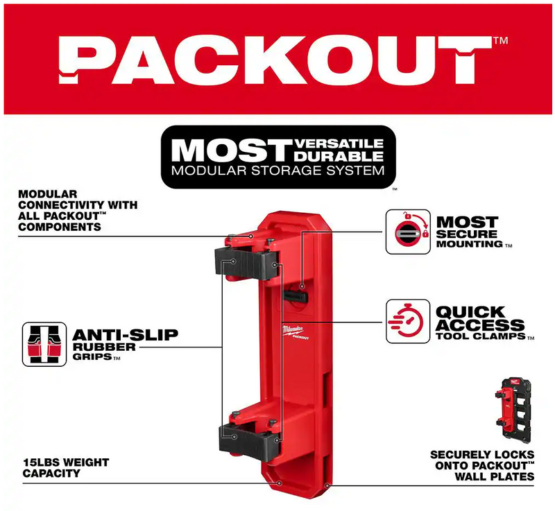 48-22-8348 Milwaukee PACKOUT Long Handle Tool Holder