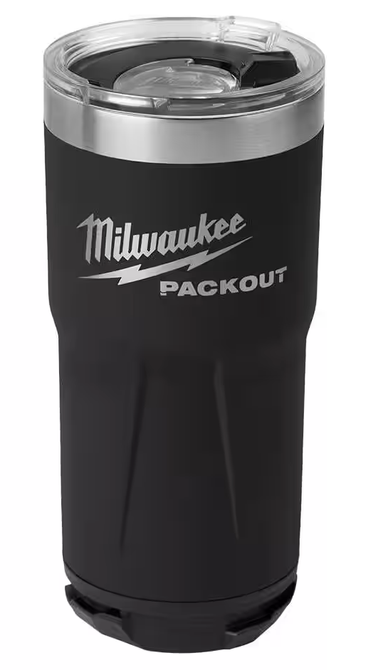 48-22-8392B Milwaukee PACKOUT 20oz Tumbler - Black